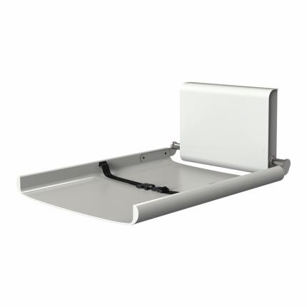 3220-Björk baby changing station white coated with safety strap